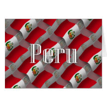 Peru Waving Flag Cards