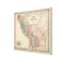 Perú y Bolivia 2 Lona Envuelta Para Galerias