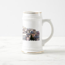 Perugia, Italy Distressed Border Stein mugs