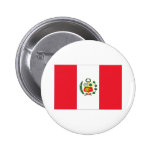 Peruvian Flag Pinback Button