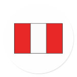 Peruvian Flag T-shirts and Gifts Round Sticker