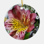 Peruvian Lily and gypsophila flower ornament