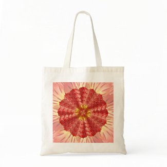 Peruvian Lily Mandala Tote Bag