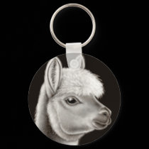 Peruvian Llama Keychain