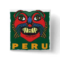 PERUVIAN MASK buttons