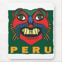 PERUVIAN MASK mousepads by nassosvakalis PERUVIAN MASK mousepads