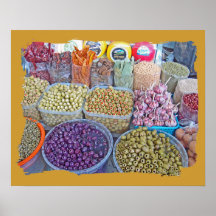 Peruvian Matket-Olives Print