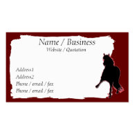 Peruvian Paso Horse Banner Profile Business Card Template