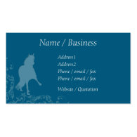 Peruvian Paso Horse Flourish Profile Business Card