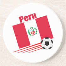 Peruvian Soccer Team Drink Coasters coaster