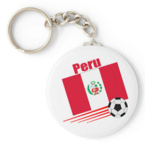 Peruvian Soccer Team Key Chains keychain