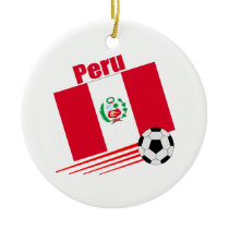 Peruvian Soccer Team Christmas Ornaments
