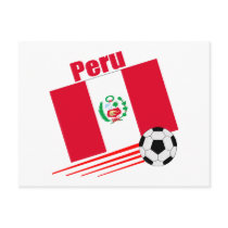 Peruvian Soccer Team Postcards postcard