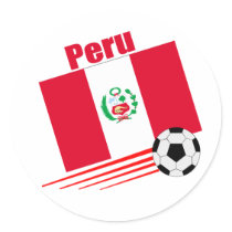 Peruvian Soccer Team Sticker sticker