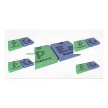 Pes-P-Es-Phosphorus-Einsteinium Custom Photo Card