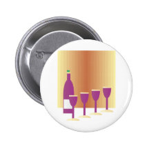 Pesah Four Cups of Wine Pinback Button