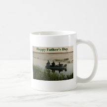 Pesca de los hombres del día de padres tazas de café