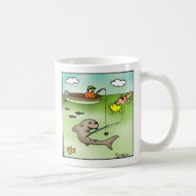 Pesca del tiburón tazas