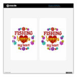 Pesca feliz pegatinas skins para kindle fire