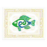 Pescados célticos tarjetas postales