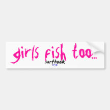pescados de los chicas también etiqueta de parachoque