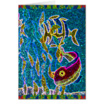 Pescados del acuario de la chispa tarjetas