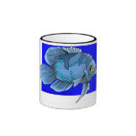 Pescados tropicales azules hermosos de Óscar Tazas