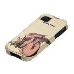 Pesonalized Vintage Alice In Wonderland iPhone iPhone 4/4S Case
