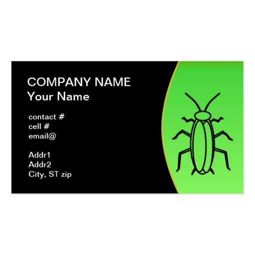pest control business card (front side)