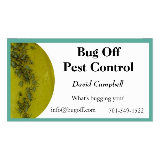 Pest Control Business Cards Zazzle