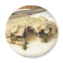 Pesto And Spinich Stuffed Chicken Breasts With Mus magnets
