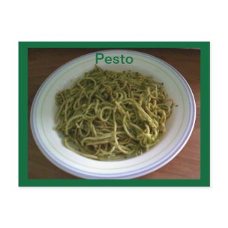 Pesto Recipe Post Cards postcard