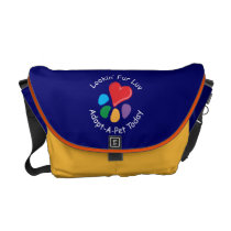 Pet Adoption_Heart-Paw_Lookin' Fur Luv messenger bags