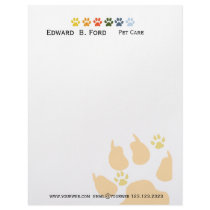 Pet and Animal  Care Groomer letterhead