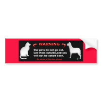 pet awareness bumper stickers by wolffreeborn pet awareness bumper stickers