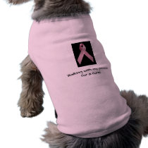 Pet Breast Cancer T-shirt pet clothing