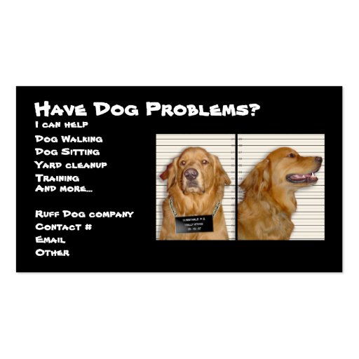 Pet Business card (front side)