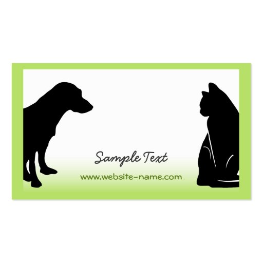 Pet Business Card (front side)