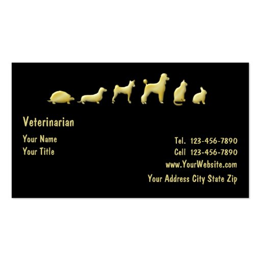 Pet Business Cards (front side)