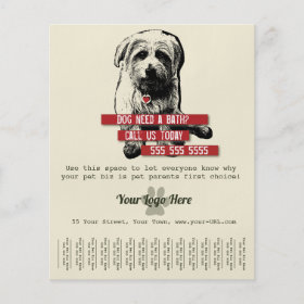 Pet Business Tear Sheet Flyer - Personalize