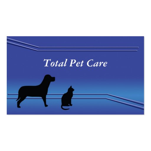 Pet Care, Business Card (front side)