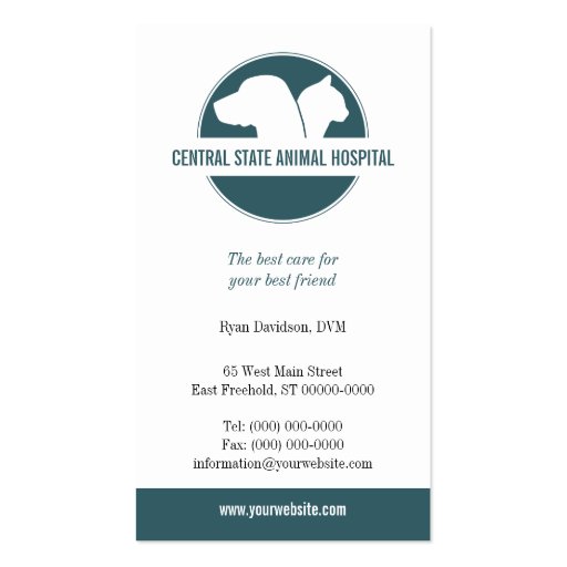 Pet Care Business Card Templates (front side)