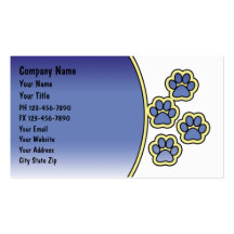 Pet Care Business Cards