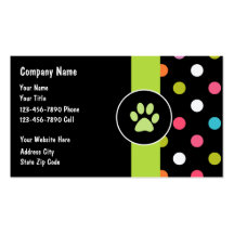 Pet Care Business Cards