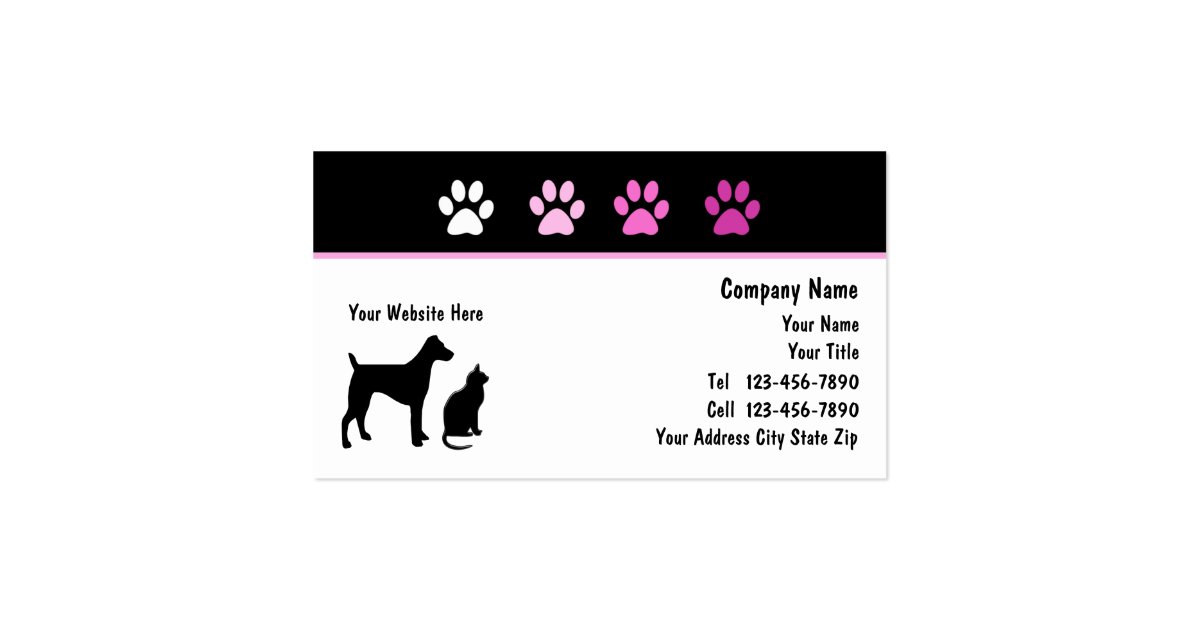 Pet Care Business Cards Zazzle