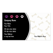Pet Care Business Cards New