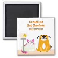 Pet Care Business Magnets