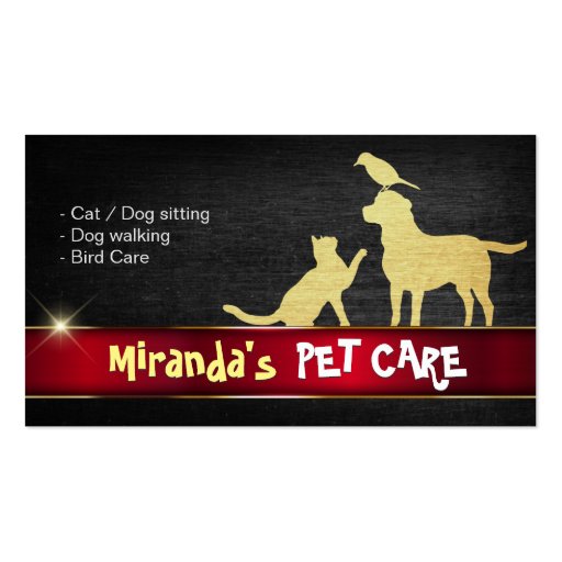 pet care cat bird silhouettes gold metal business card zazzle pet care cat bird silhouettes gold metal business card zazzle