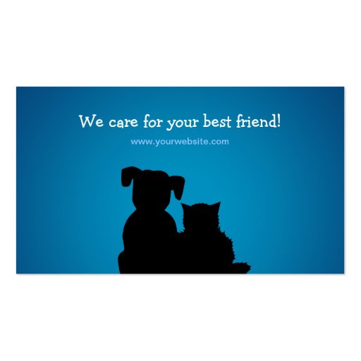 Pet Care / Pet Sitter business card (back side)