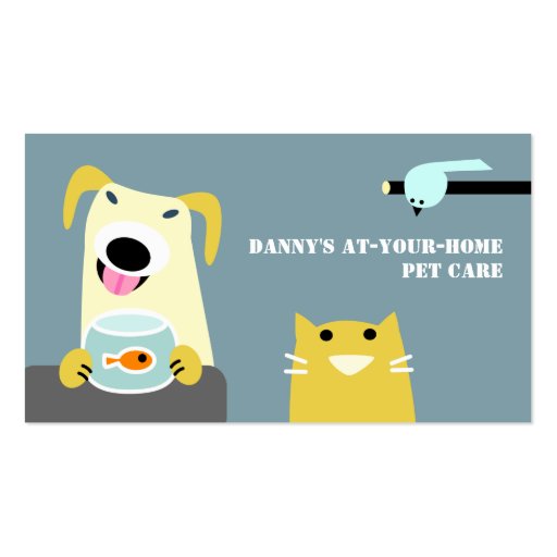 Pet Care Professional Business Cards